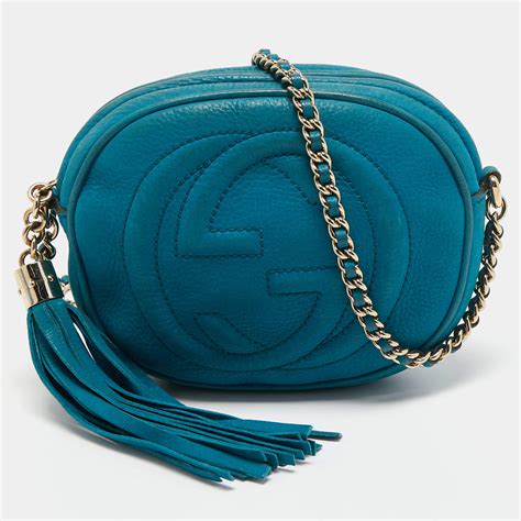 gucci disco bag blue|black Gucci soho disco bag.